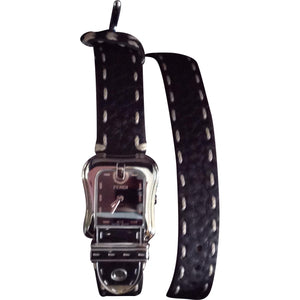 Fendi black steel watch
