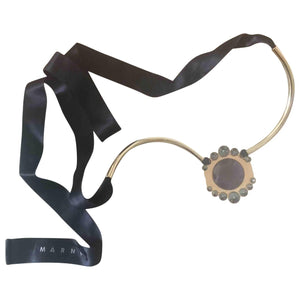 Marni metallic metal necklaces