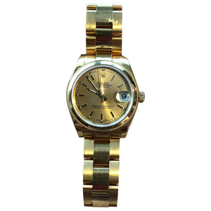 Rolex datejust 31mm gold yellow gold watch