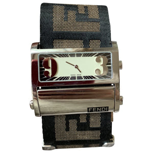 Fendi brown steel watch