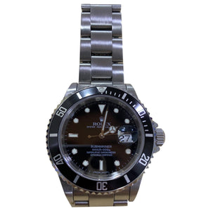 Rolex submariner silver steel watch