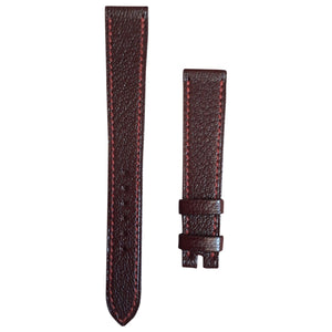 Hermès sellier burgundy leather watch