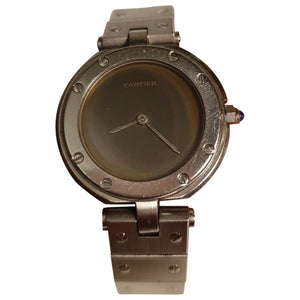 Cartier santos ronde silver steel watch