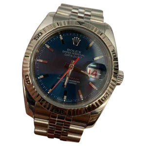 Rolex datejust 36mm grey steel watch