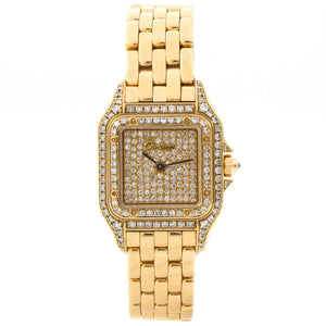 Cartier panthère gold yellow gold watch