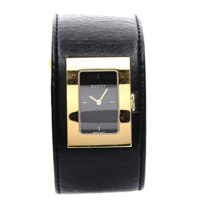 Gucci g-timeless black gold plated watch