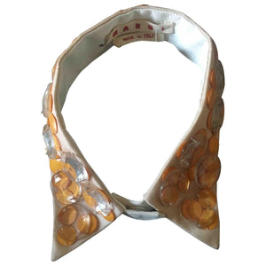 Marni yellow cloth necklaces