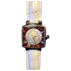 Louis Vuitton tambour white steel watch