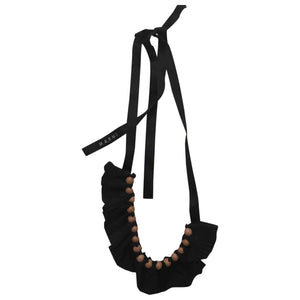 Marni black cloth necklaces