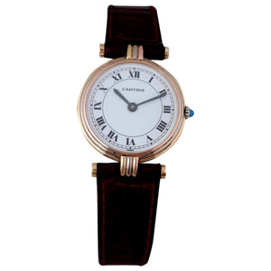 Cartier must trinity white yellow gold watch