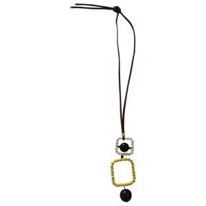 Marni multicolour leather necklaces