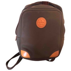 Lancel brown leather backpacks