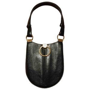 Marni earring black leather handbag