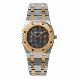 Audemars Piguet royal oak lady grey gold and steel watch