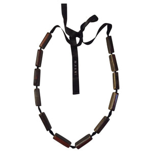 Marni brown metal necklaces