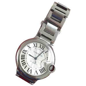 Cartier ballon bleu silver steel watch