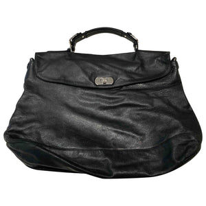Marni black leather handbag