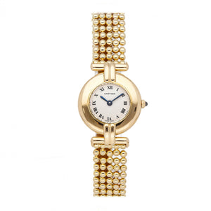 Cartier white yellow gold watch