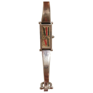 Gucci silver steel watch