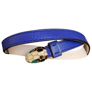 Bvlgari serpenti blue leather bracelets