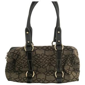 Lancel brown cloth handbag
