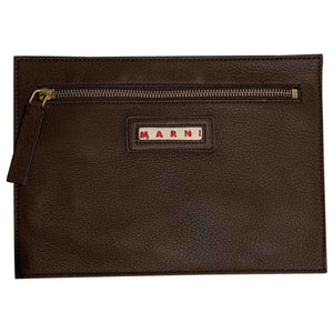Marni brown leather case