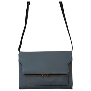 Marni trunk blue leather handbag