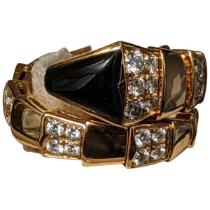 Bvlgari serpenti gold pink gold rings