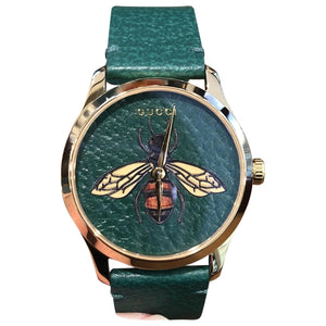 Gucci le marché des merveilles green steel watch