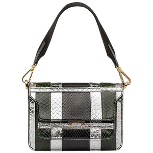 Marni trunk multicolour exotic leathers handbag