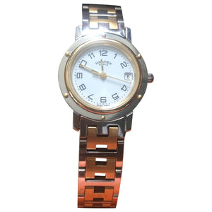 Hermès clipper  gold plated watch