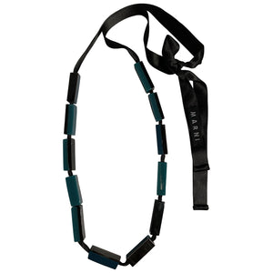 Marni green horn necklaces