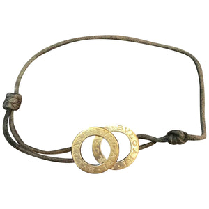 Bvlgari black silver bracelets