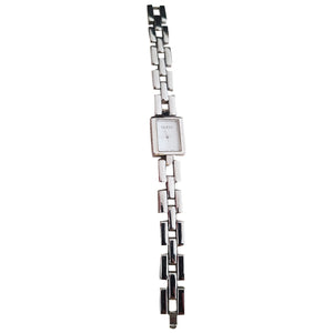 Gucci silver steel watch