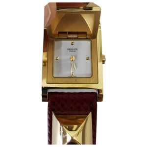 Hermès médor gold gold plated watch
