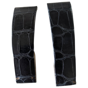 Cartier santos dumont  navy exotic leathers watch