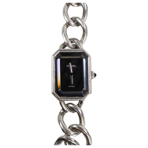 Chanel première chaîne black steel watch
