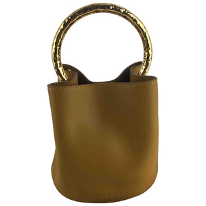 Marni pannier brown leather handbag