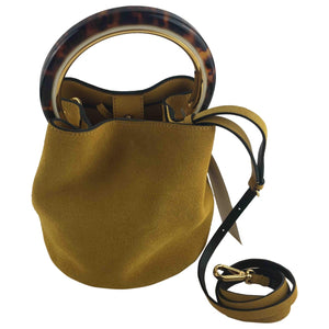 Marni pannier brown suede handbag