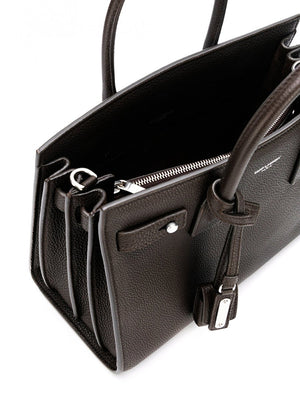 Baby Sac De Jour In Dark Brown Grained Leather