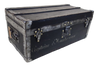 Louis Vuitton Black military trunk / Malle Louis Vuitton noir