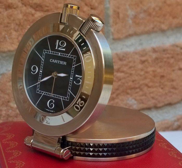 【中古絶版品】Cartier Pasha トラベルクロック Cartier Pasha Pendulette Alarm Desk Clock