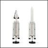 MODEL ROCKET WOOD AND EPOXY RESIN SCALE 1 / 33TH PC-ARIANE V & HERMES