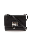 Dolce & Gabbana Monica Black Textured Leather Shoulder Bag front