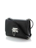 Dolce & Gabbana Monica Black Textured Leather Shoulder Bag design
