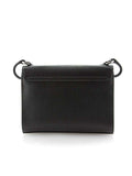 Dolce & Gabbana Monica Black Textured Leather Shoulder Bag back