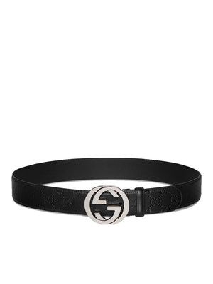 Belt with Interlocking G Buckle