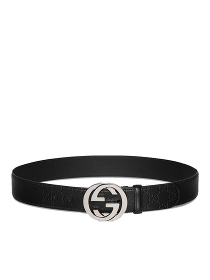 Belt with Interlocking G Buckle