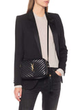 Lou Camera Bag in Quilted Leather Bronze Hardware standing