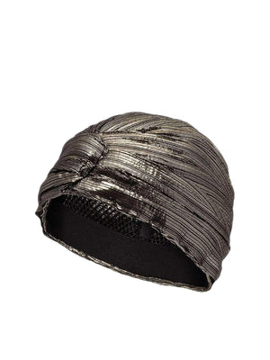 Metallic-Effect Silk Hairband